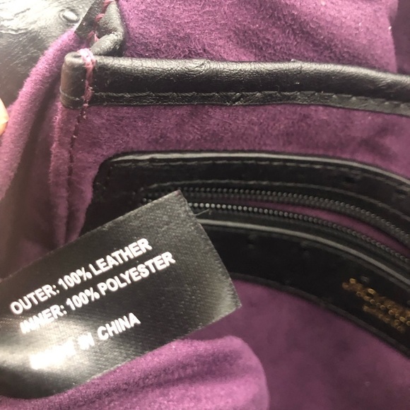 JACK FRENCH LONDON Leather Pebbled crossbody, suede-like lining - Picture 14 of 14